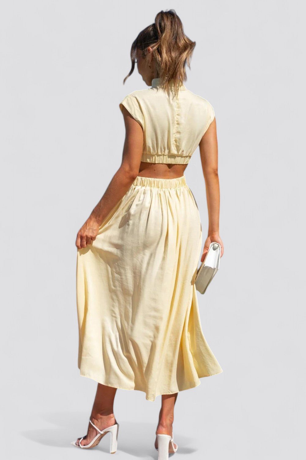 CINDI | Vestido midi plisado