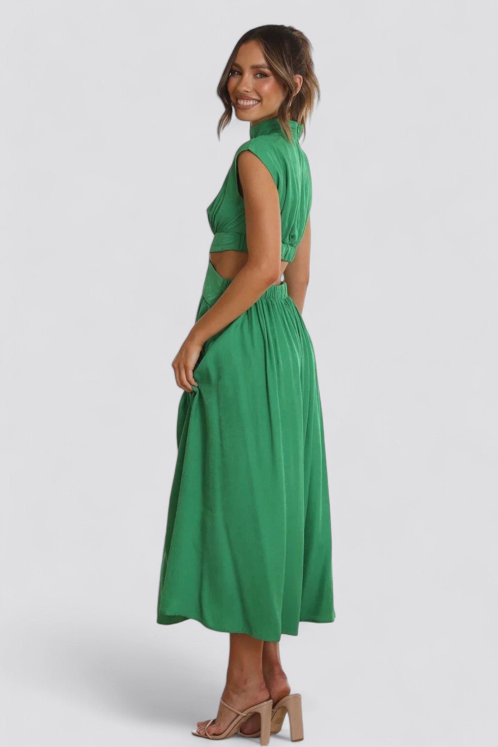 CINDI | Vestido midi plisado