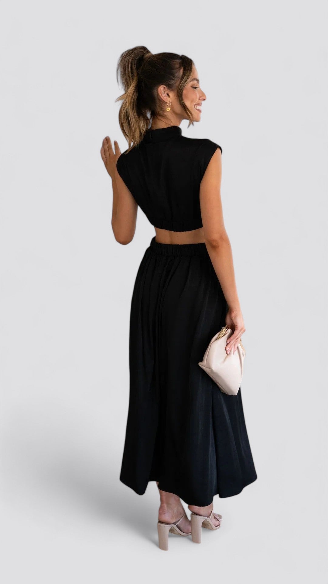 CINDI | Vestido midi plisado
