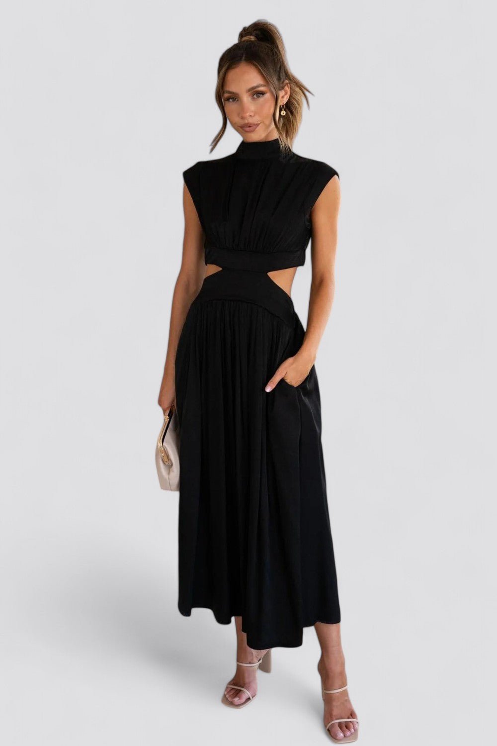 CINDI | Vestido midi plisado