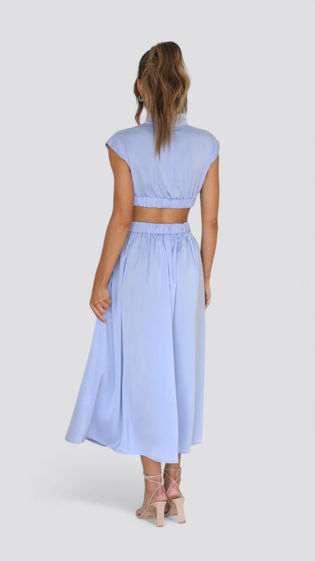 CINDI | Vestido midi plisado