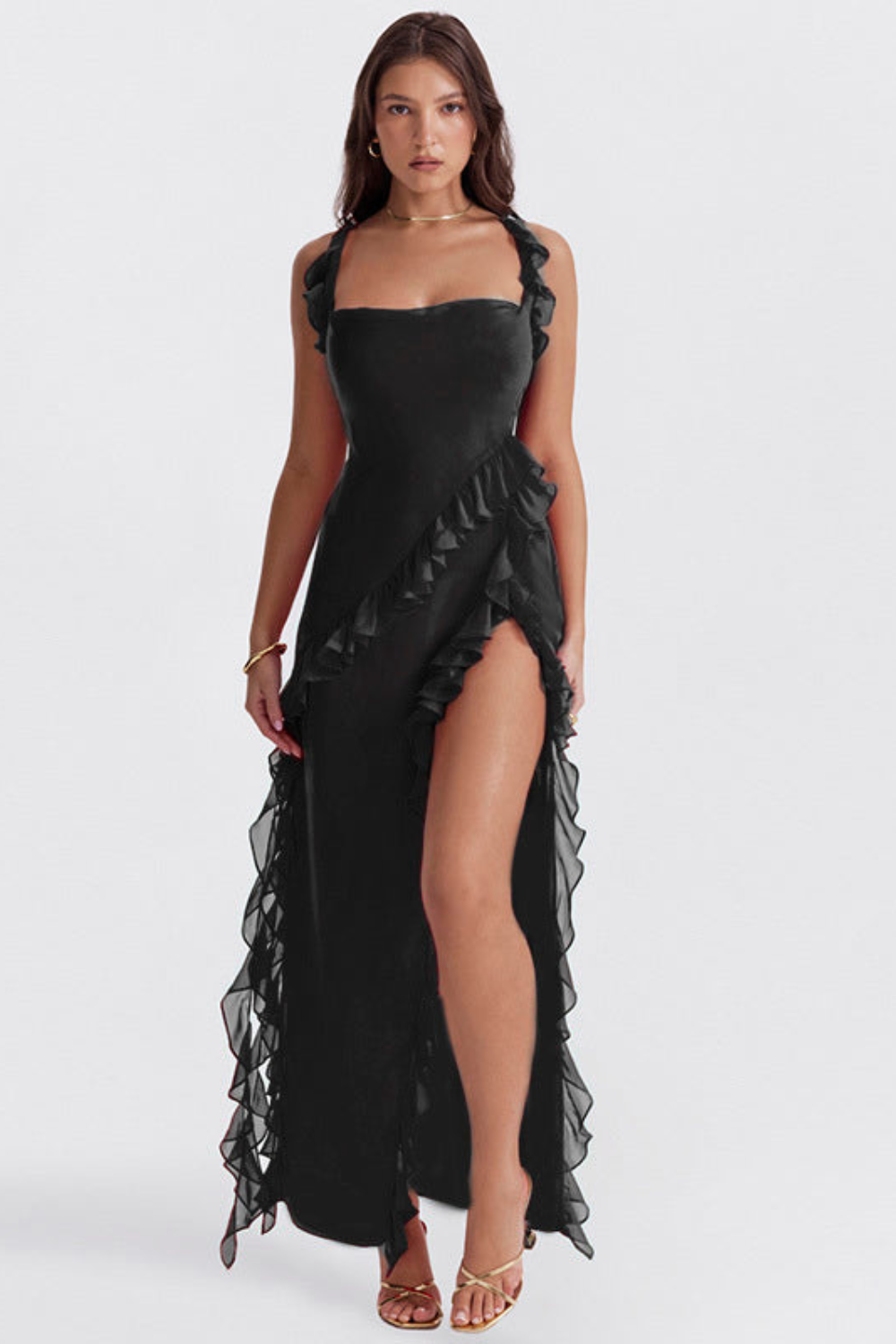 Brigitte | Vestido Deslumbrante con Volantes
