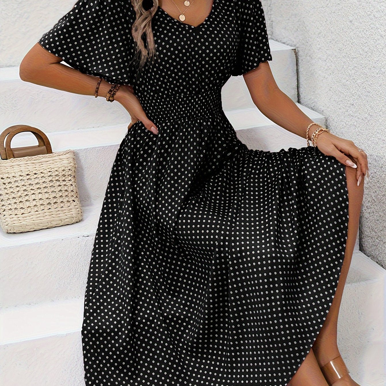 Raquel | Vestido Con Estampado de Lunares