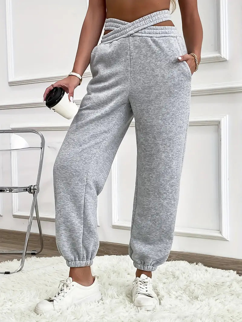 Joycie - Elegantes y cómodos pantalones de chándal de punto para mujer