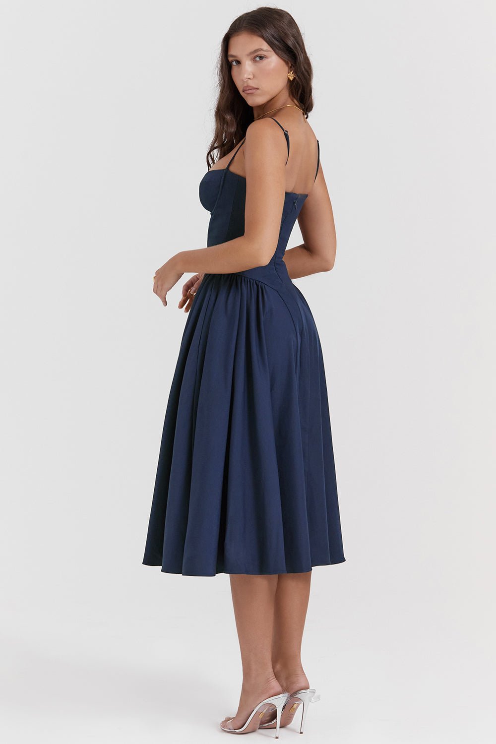 DIAN | Vestido midi de verano plisado