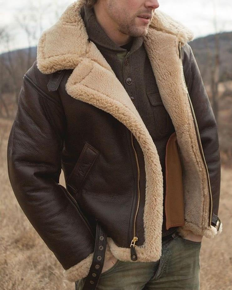 Pedro | Chaqueta de cuero acolchada