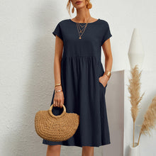 VESTIDO ALGÓDON DE LÍNEA SUAVE - MINIMALISTA Y MODERNO