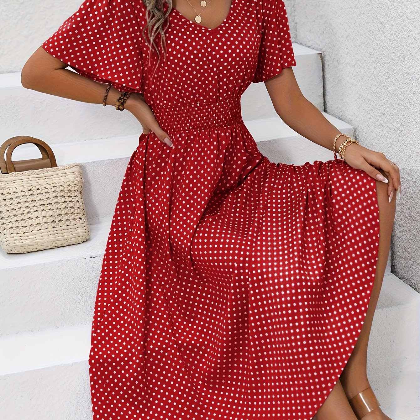 Raquel | Vestido Con Estampado de Lunares