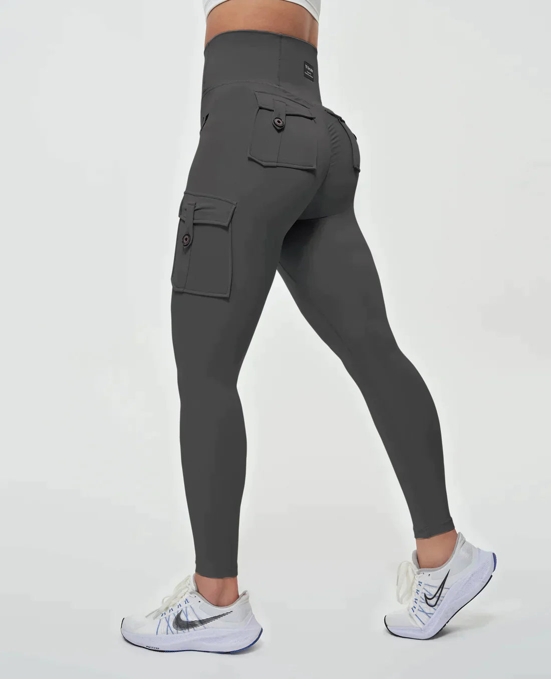 Jeana - Leggings cargo de cintura alta de moda