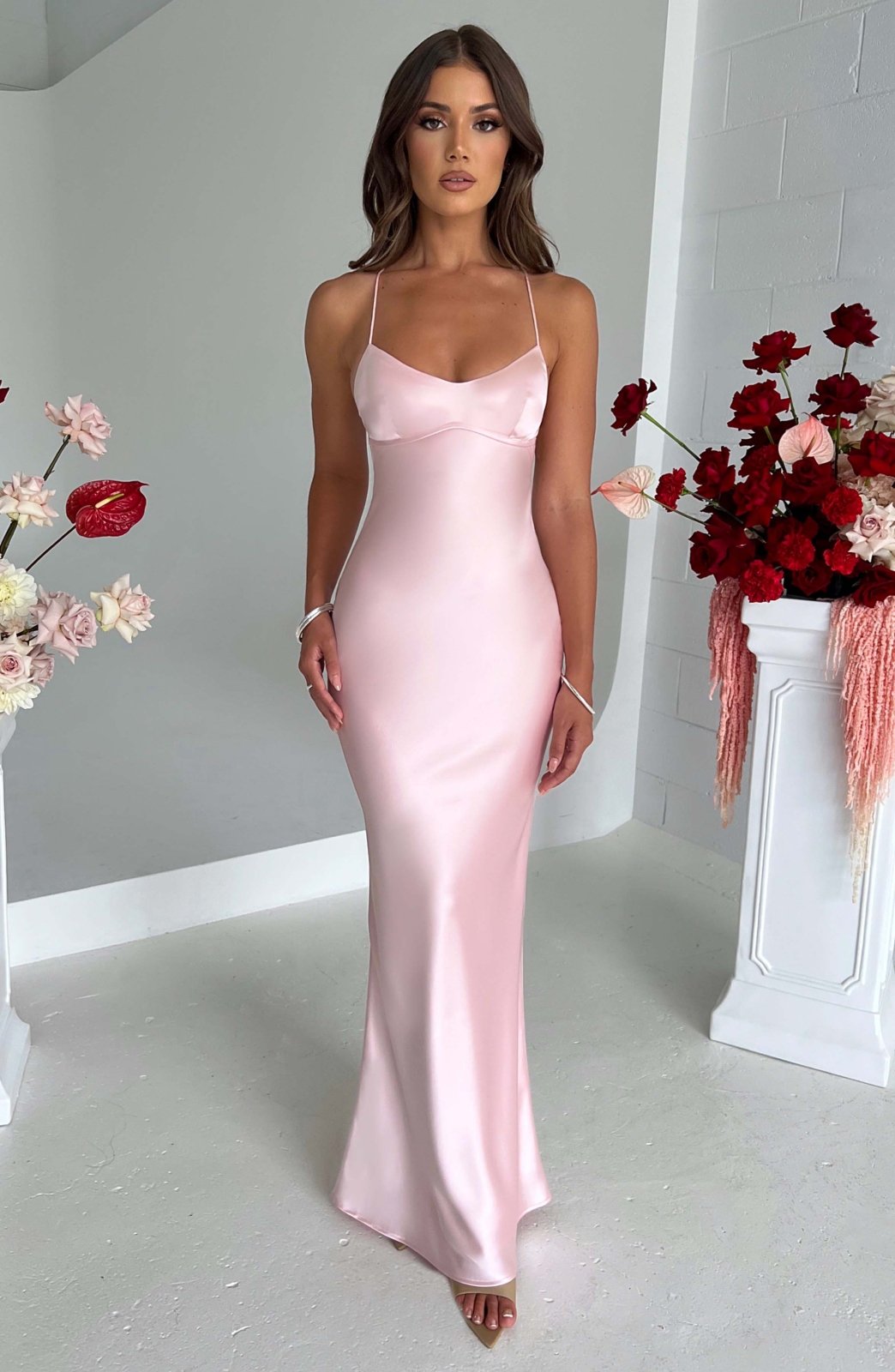 Isabel - Vestido Maxi de Satén de Lujo