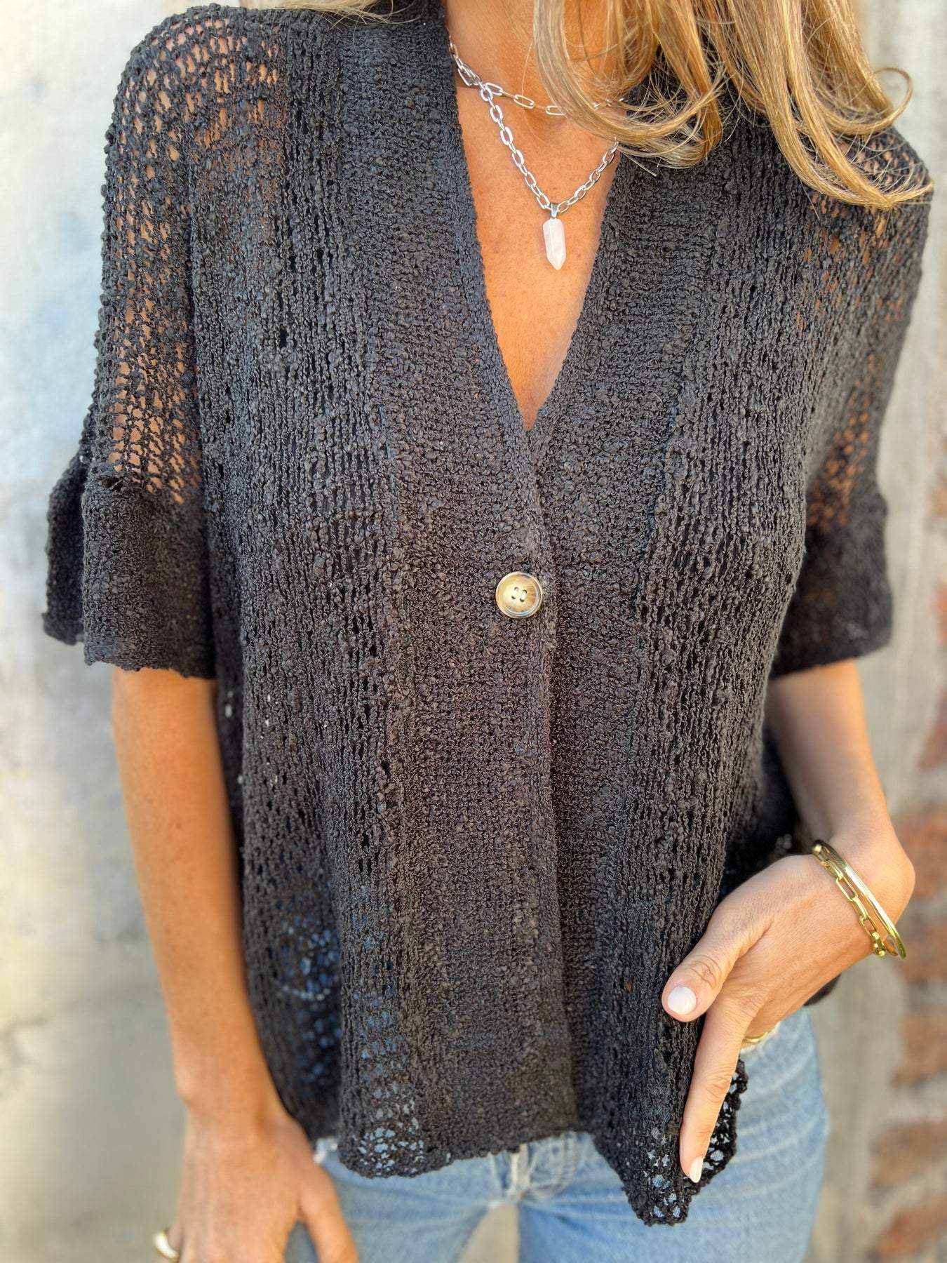 Carla - Top Elegante con Textura