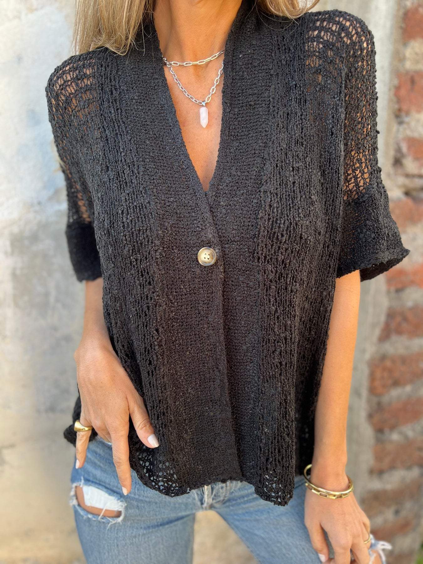 Carla - Top Elegante con Textura