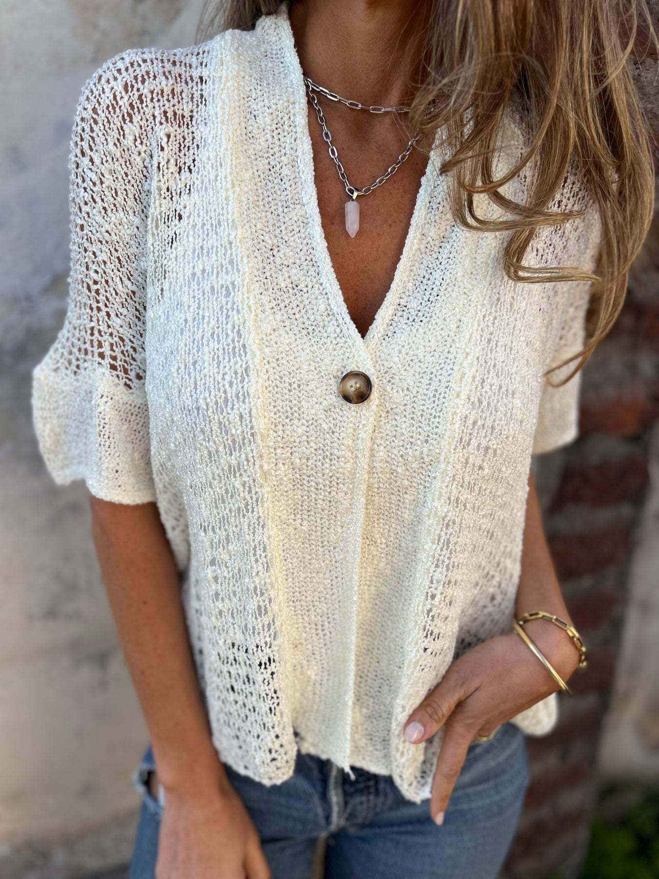 Carla - Top Elegante con Textura