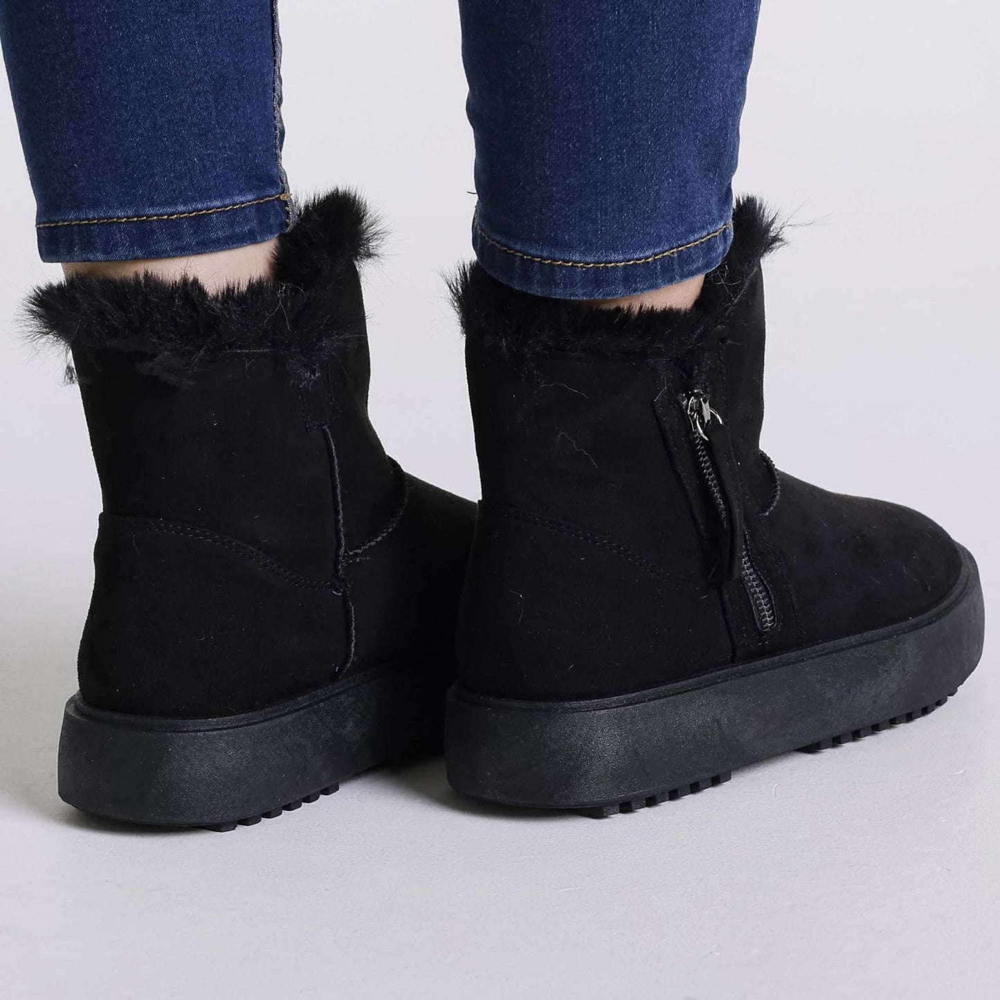 Botas Forradas con Cremallera