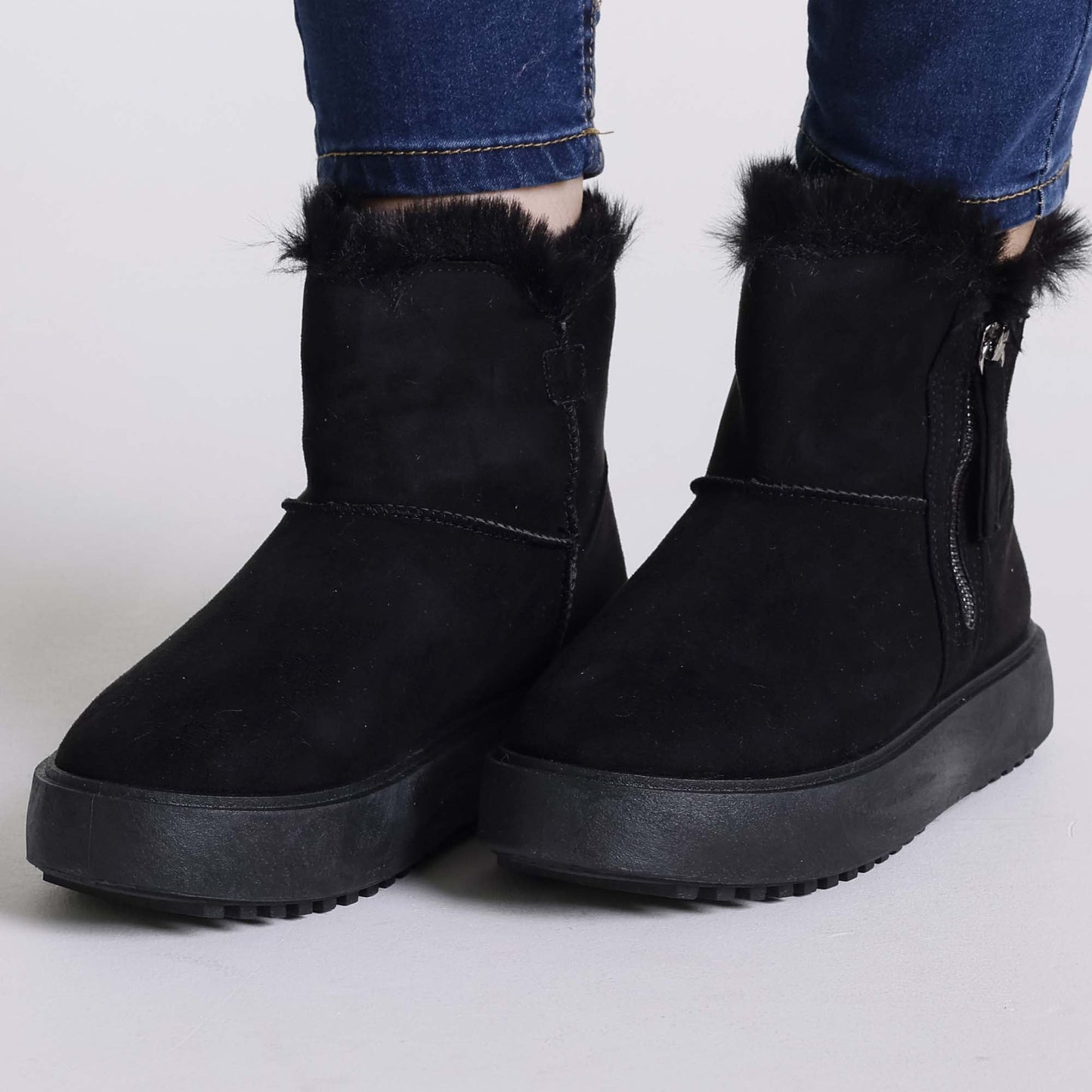 Botas Forradas con Cremallera
