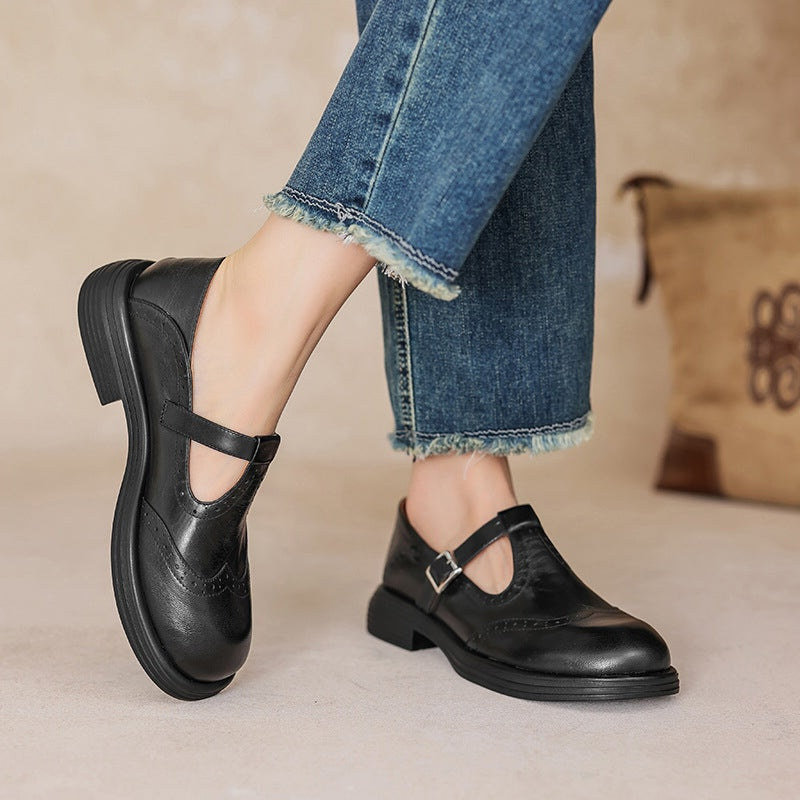PASO SERENO | ELEGANTES MARY JANES DE CUERO
