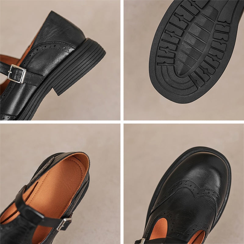 PASO SERENO | ELEGANTES MARY JANES DE CUERO