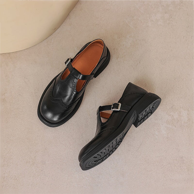 PASO SERENO | ELEGANTES MARY JANES DE CUERO