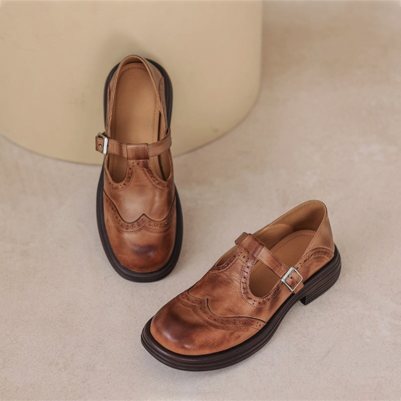 PASO SERENO | ELEGANTES MARY JANES DE CUERO