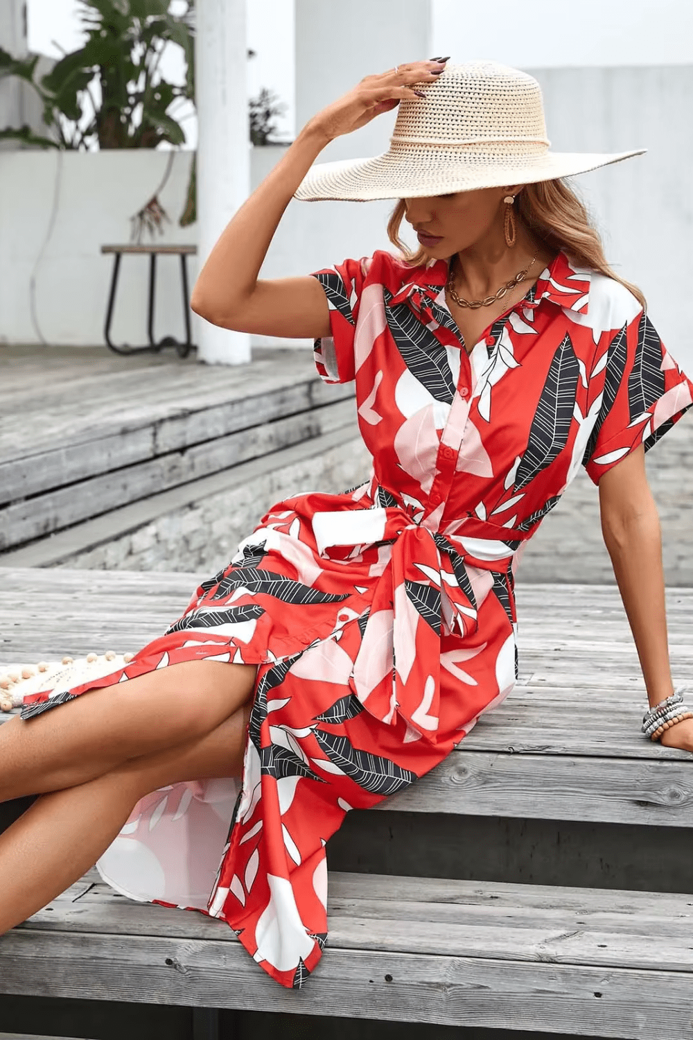 NORIELLE | Encantador vestido maxi con lazo divertido