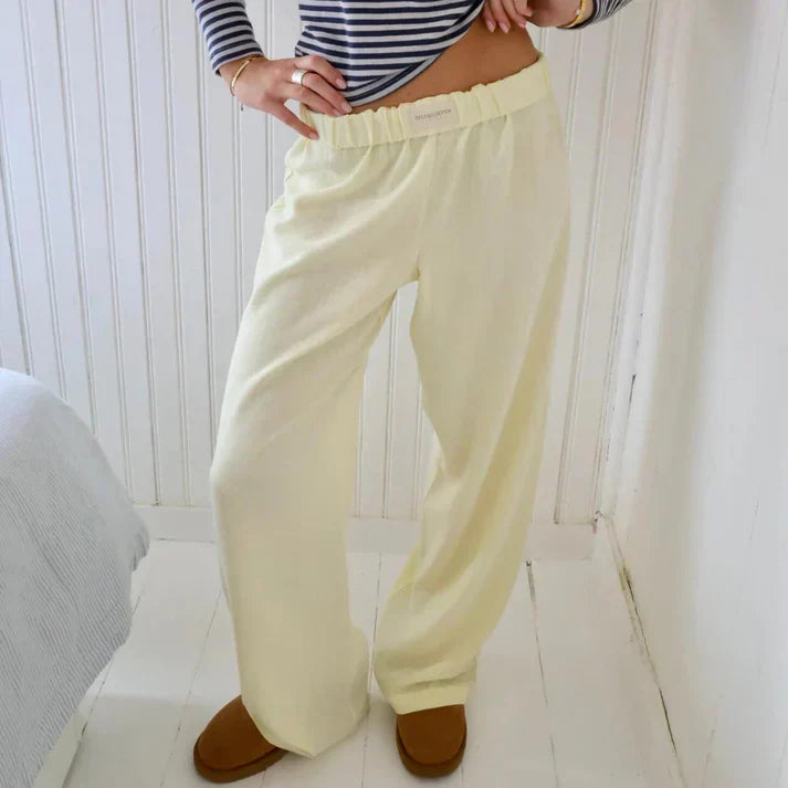 Samantha - Elegantes pantalones de lino para mayor comodidad y estilo