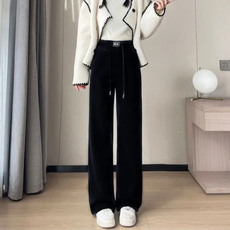 Alice - Elegantes pantalones de pana con lujoso forro polar