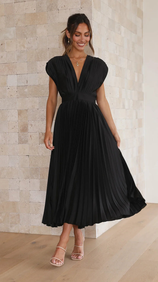 Alice | Vestido Midi Plisado