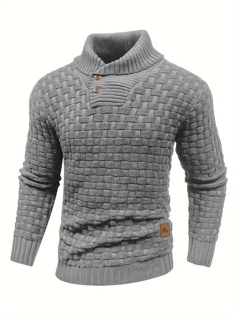 Jersey de Punto con Cuello Alto