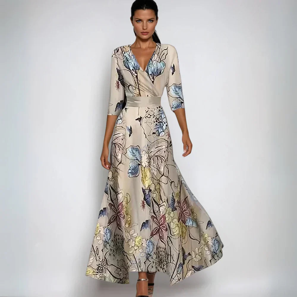 Izabel - Vestido de Flores de Lujo