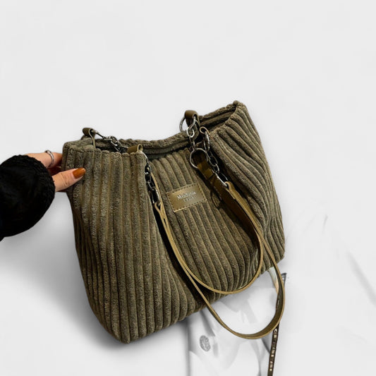 Suave Bolso de Hombro de Cordón
