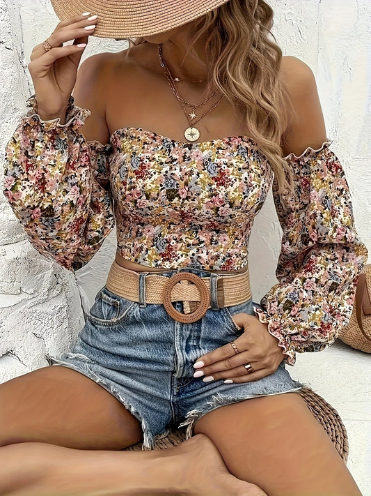 Corinne - Blusa femenina en colores vibrantes