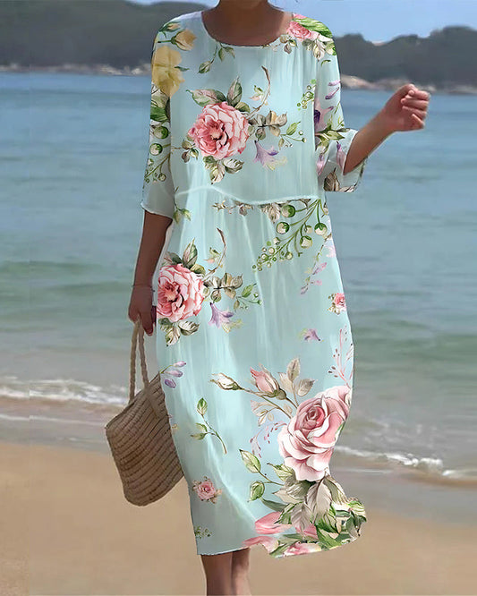 Miranda - Vestido Elegante Con Estampado Floral