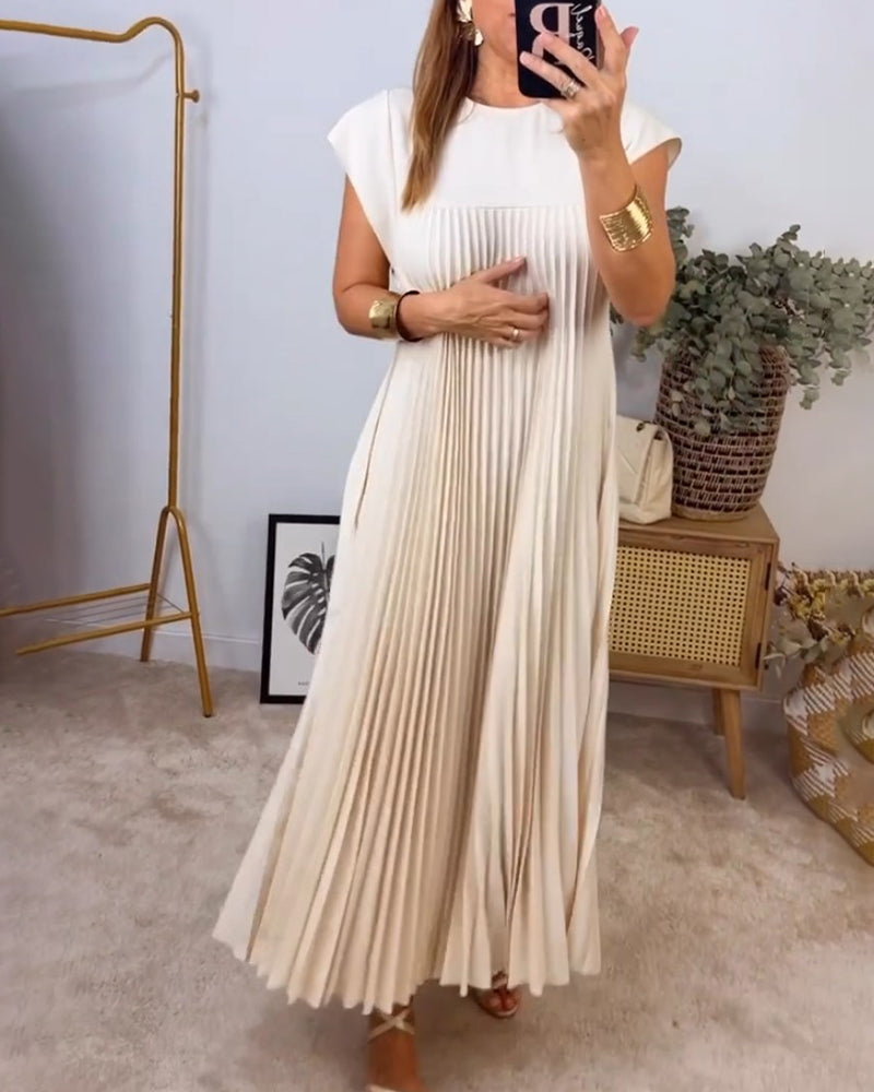 Loraine | Vestido Largo Plisado Elegante