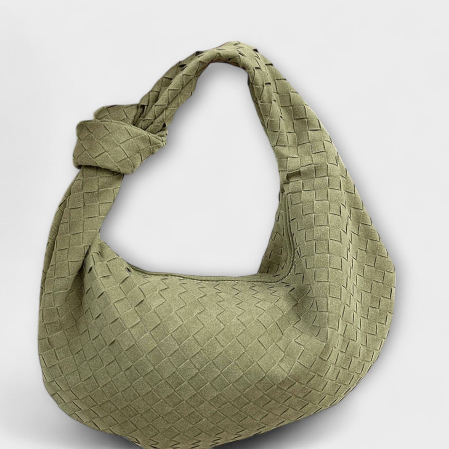Gran bolso de mano trenzado para damas