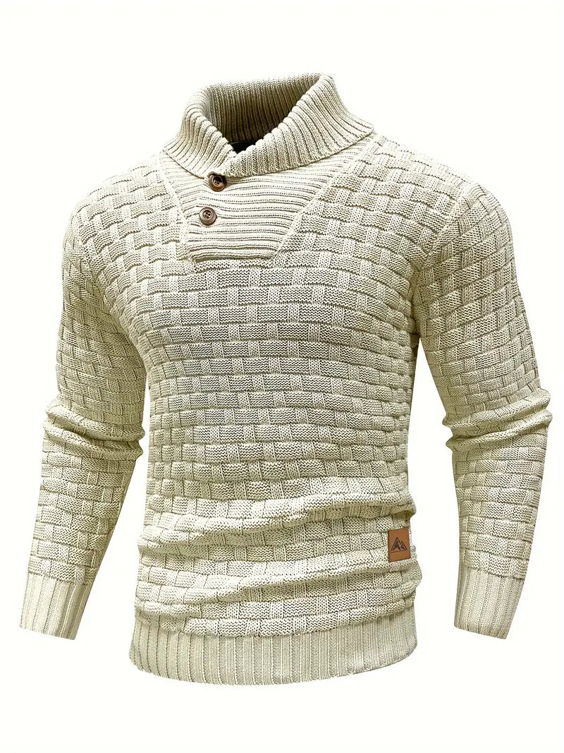 Jersey de Punto con Cuello Alto