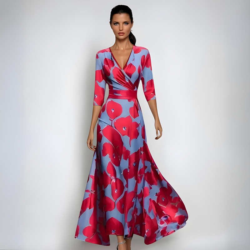 Izabel - Vestido de Flores de Lujo