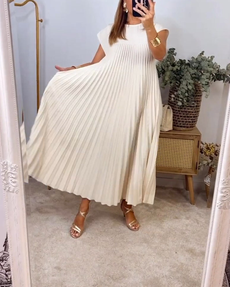 Loraine | Vestido Largo Plisado Elegante
