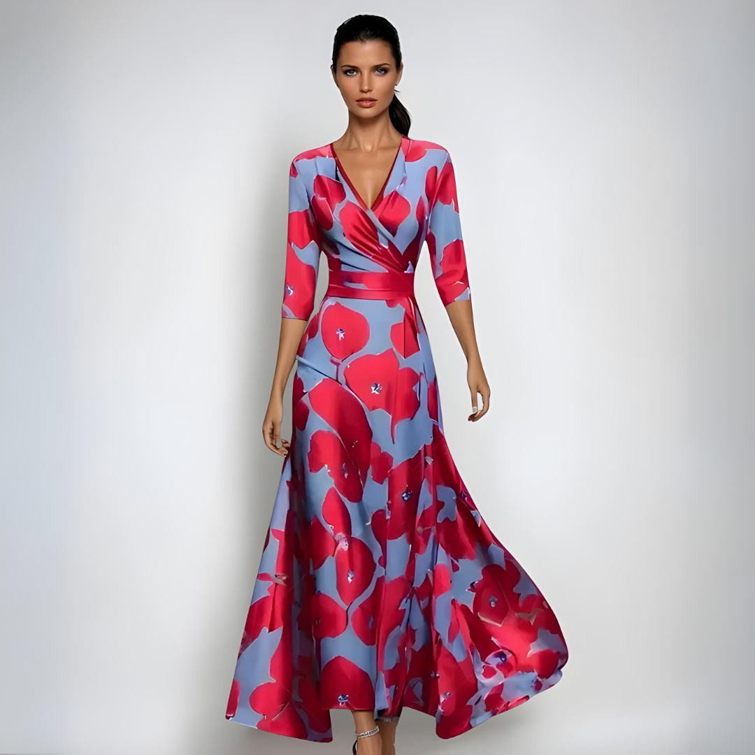 Izabel - Vestido de Flores de Lujo