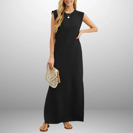 Inma | Vestido largo fluido antiarrugas