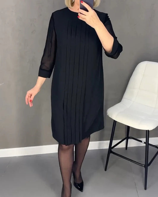 Mari Carmen - Vestido plisado en tejido de punto