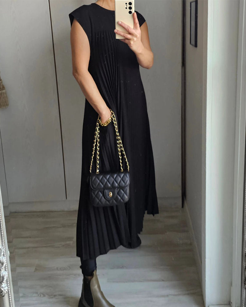 Loraine | Vestido Largo Plisado Elegante