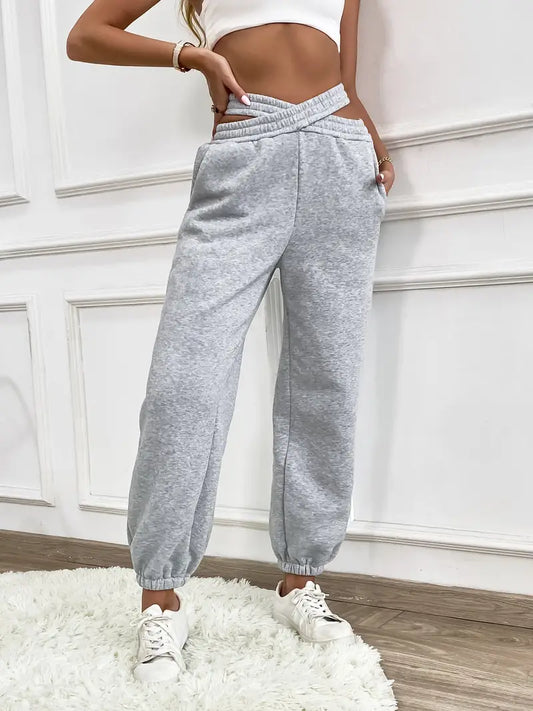 Joycie - Elegantes y cómodos pantalones de chándal de punto para mujer