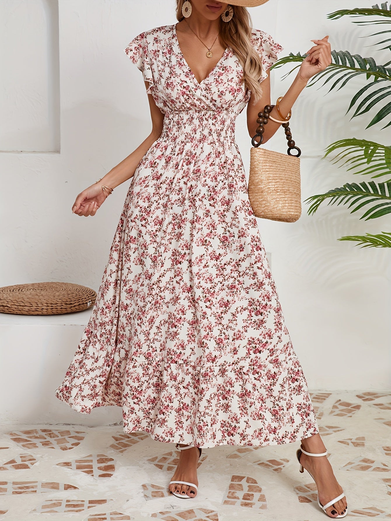 Elena | Vestido con Estampado Floral