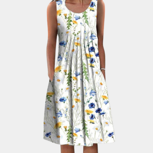 Elegante vestido midi informal para mujer