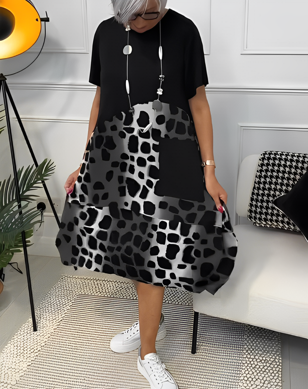 VESTIDO CASUAL MANGA CORTA  - BRISA DE VERANO