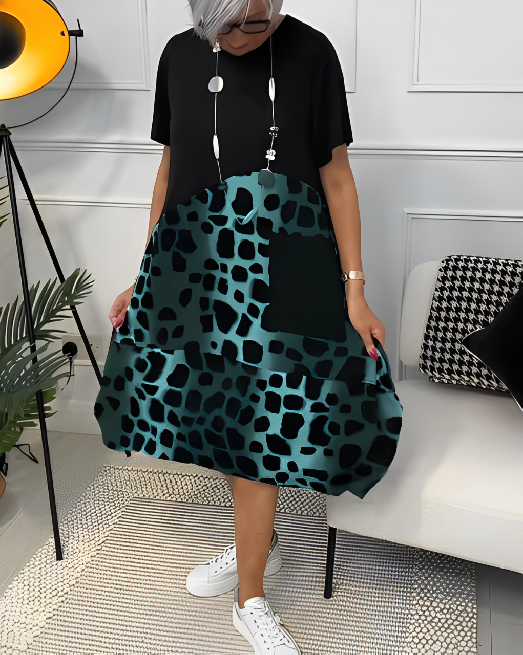 VESTIDO CASUAL MANGA CORTA  - BRISA DE VERANO