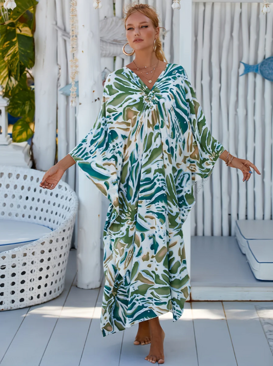VESTIDO OASIS TROPICAL - TALLA ÚNICA