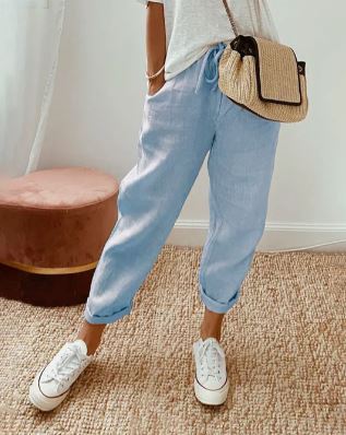 Rafina - Elegantes pantalones de algodón para un look sofisticado