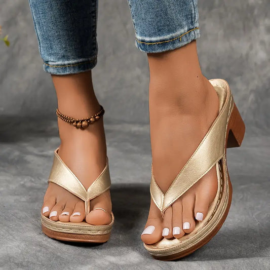 Aurelia | Sandalias ultra cómodas con tacón grueso