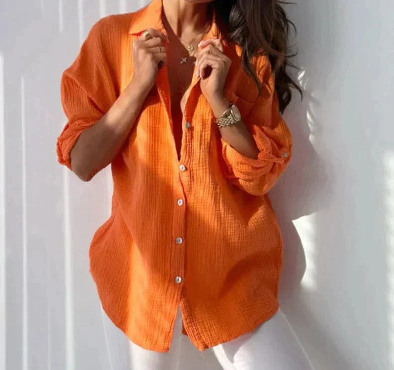 Emma - Elegante blusa de verano de manga larga para la mujer a la moda